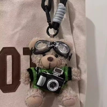 Flash Bear Camera Keychain