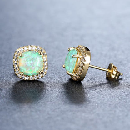 Luxury Zircon Stud Earrings