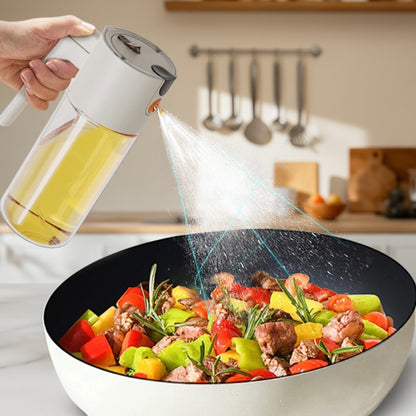 Glass Oil Dispenser Bottle 600ml with Spray and Pour Function