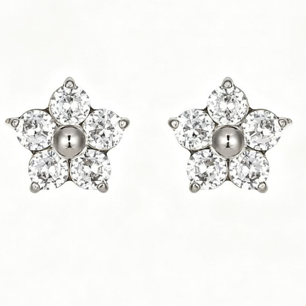 18K Gold Stud Earrings
