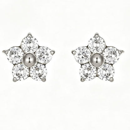 18K Gold Stud Earrings