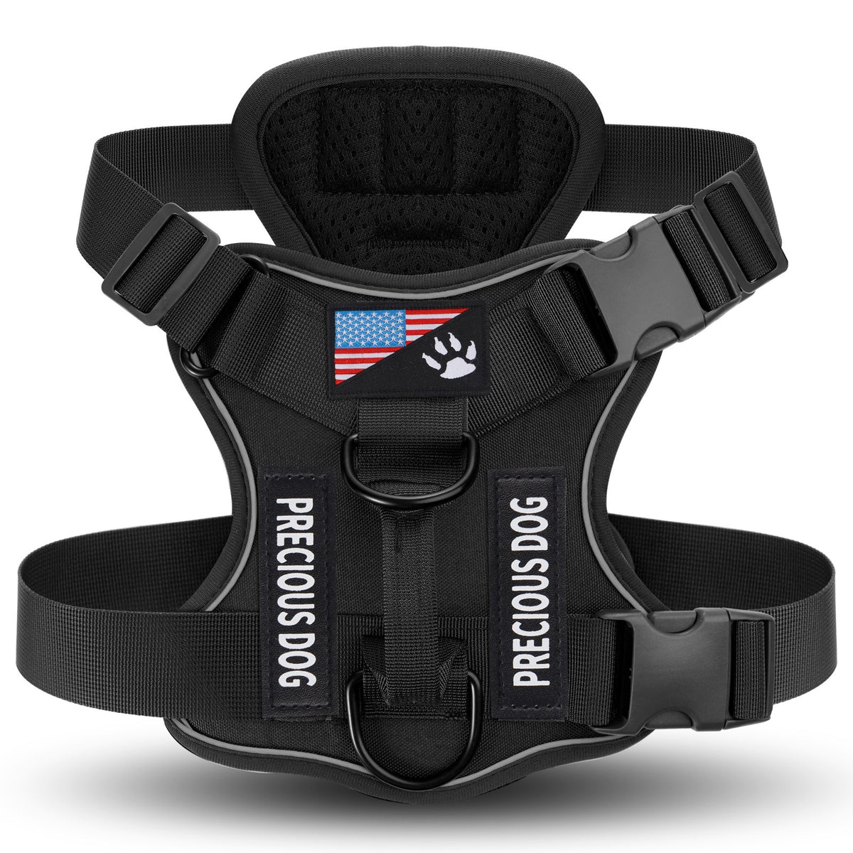 Tactical Reflective Dog Harness Set