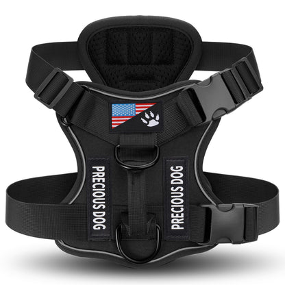 Tactical Reflective Dog Harness Set