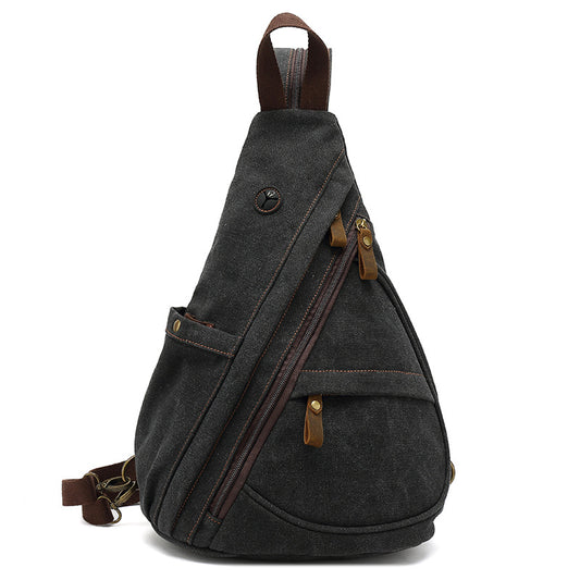 Canvas Crossbody Chest Bag