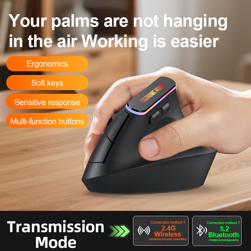 Vertical Wireless Bluetooth Mouse