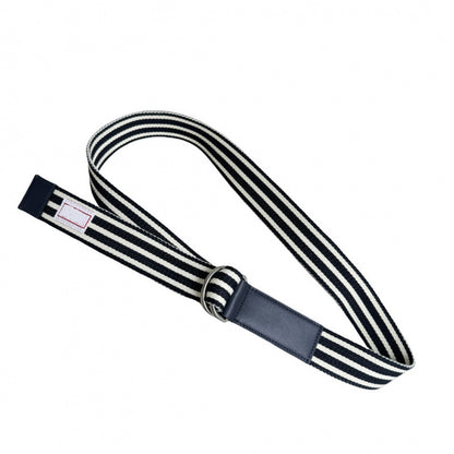 Striped Canvas Casual Belt