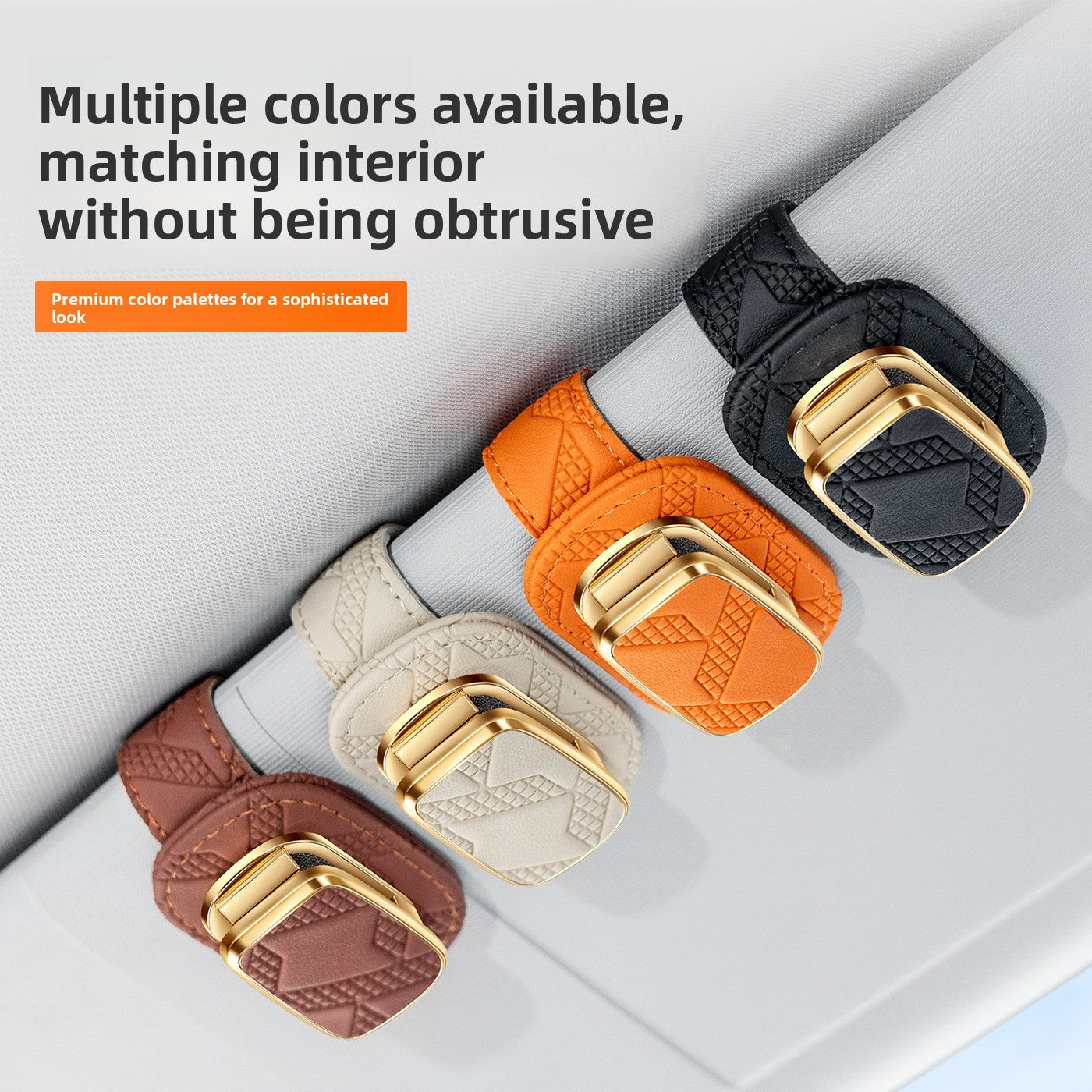 Leather Glasses Visor Clip