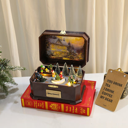 Light Up Christmas Music Box
