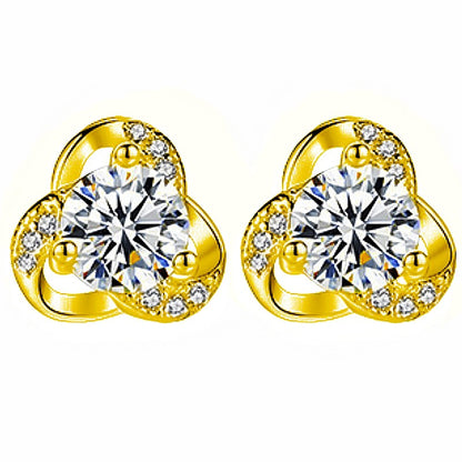 VVS Moissanite Floral Earrings