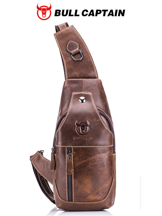 Leather Crossbody Chest Bag