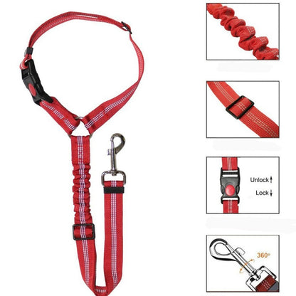 Dog Car Headrest Seat Belt