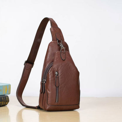 Genuine Leather Chest Bag