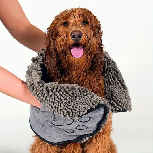 Chenille Pet Bath Towel