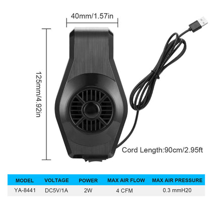USB Aquarium Fan ? Adjustable Cooling Fan for Fish Tank, Quiet Portable Water Cooling Fan