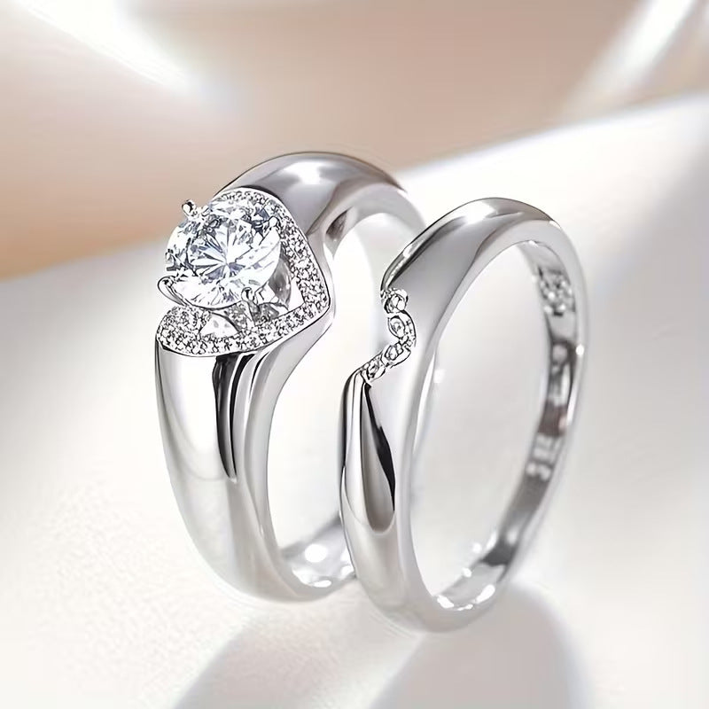 Heart Shaped Ring Set
