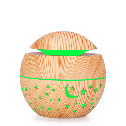 Star Moon Wood Grain USB Humidifier