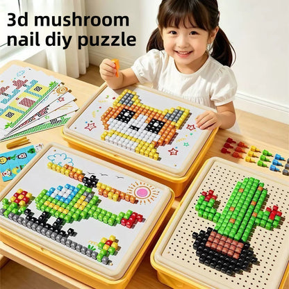 Mushroom Peg Puzzle Toy