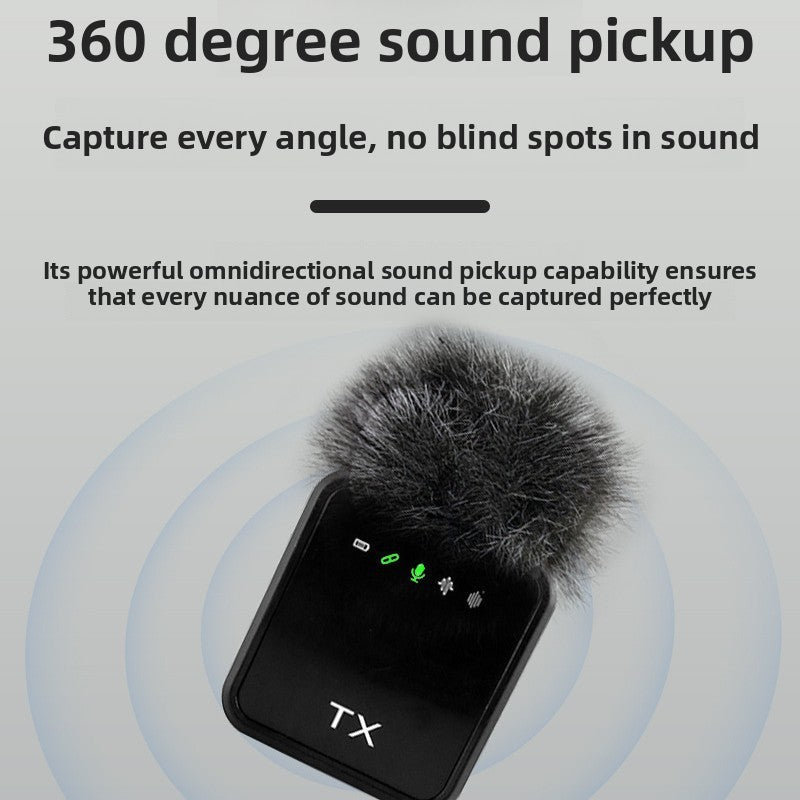 Wireless Square Lavalier Microphone