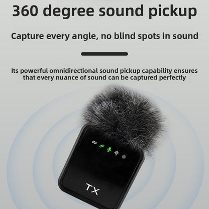 Wireless Square Lavalier Microphone