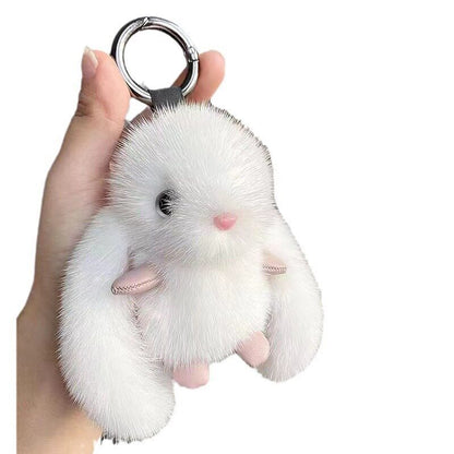 Cute Plush Bunny Keychain
