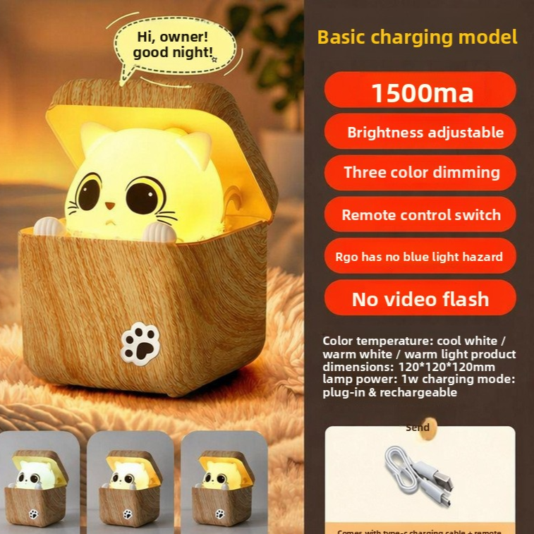 Cute Cat Sensor Night Light