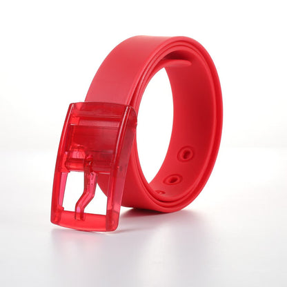 Unisex Colorful Silicone Belt