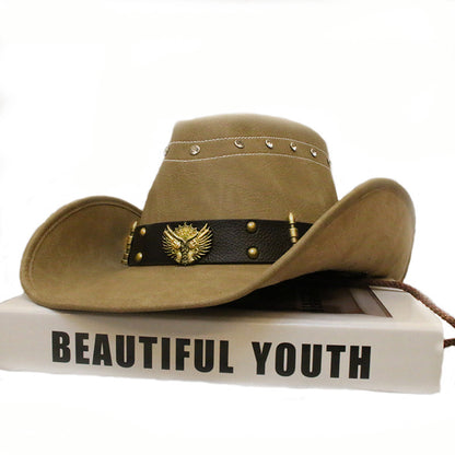 Leather Western Cowboy Hat