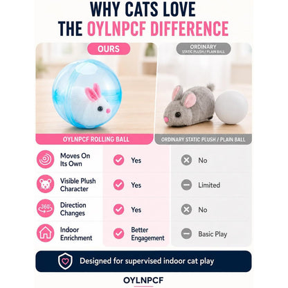 Interactive Rolling Pet Ball