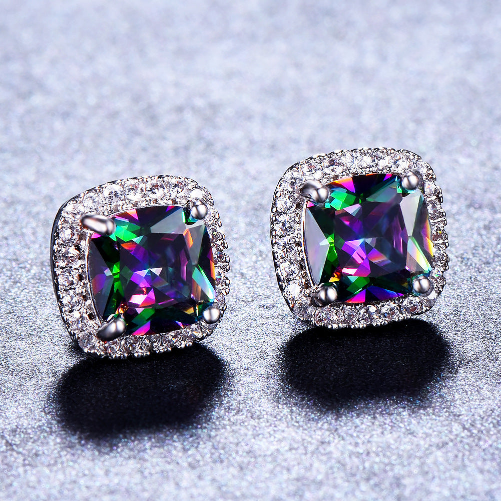 Luxury Zircon Stud Earrings
