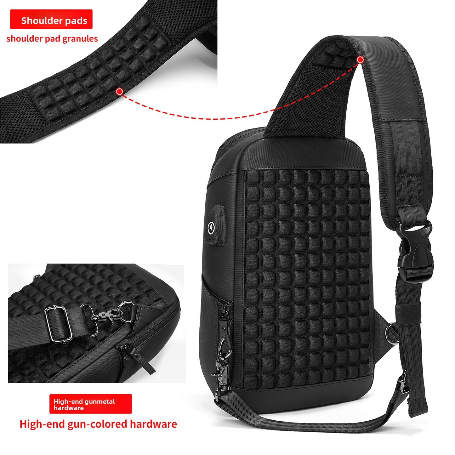 Oxford Crossbody Shoulder Bag