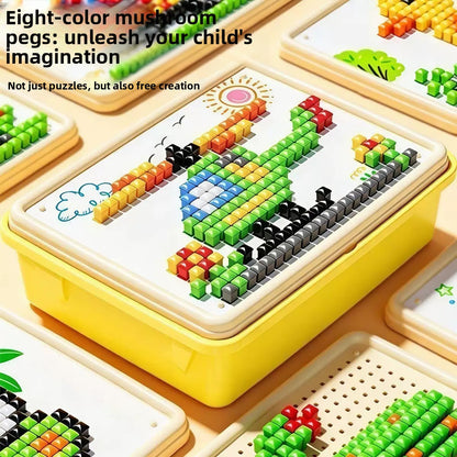Mushroom Peg Puzzle Toy