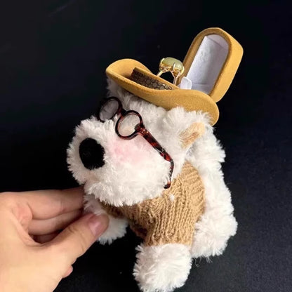 West Highland Puppy Ring Box
