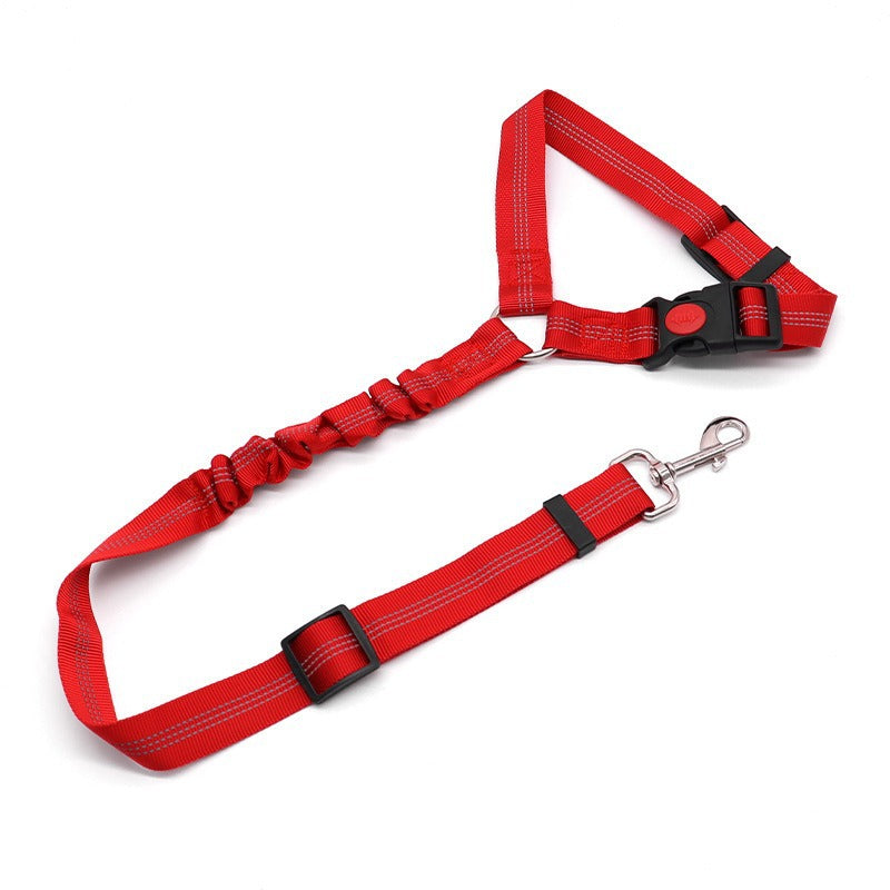 Dog Car Headrest Seat Belt