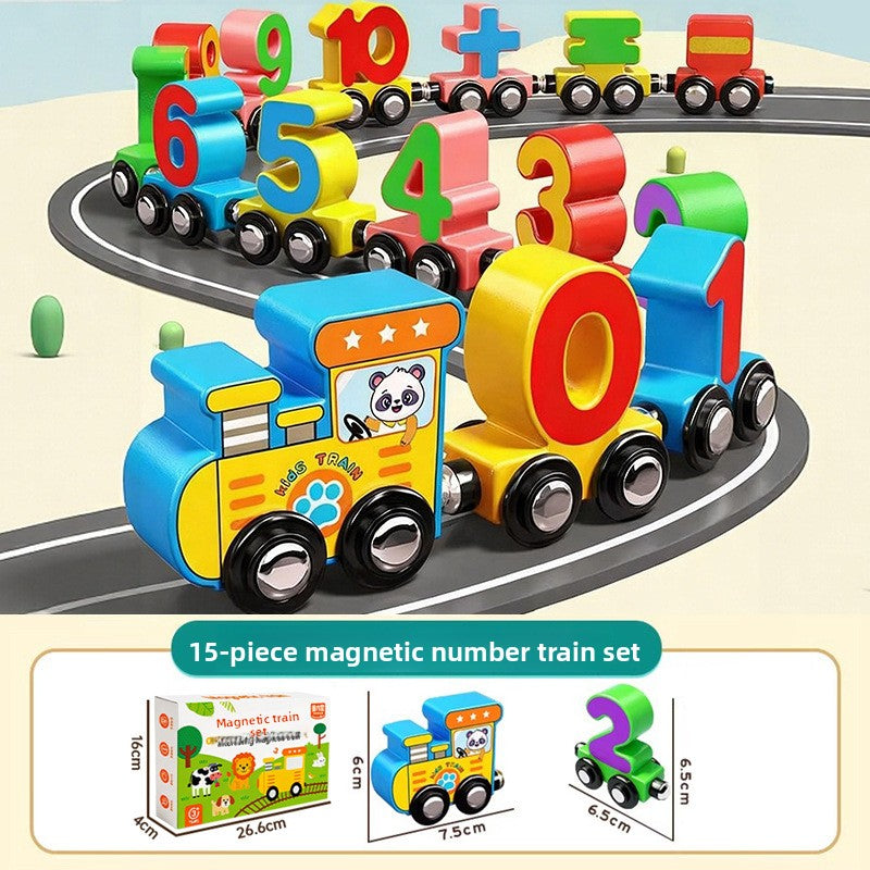 Magnetic Number Train Toy