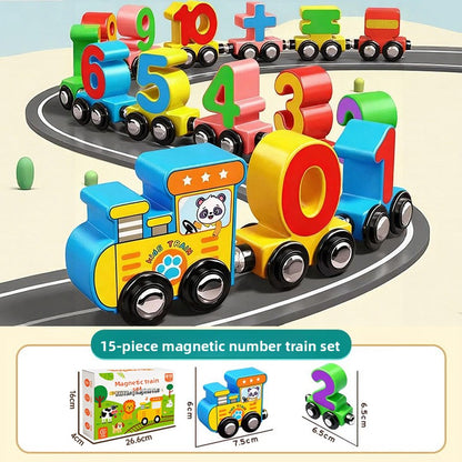 Magnetic Number Train Toy