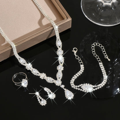 Elegant Rhinestone Jewelry Set