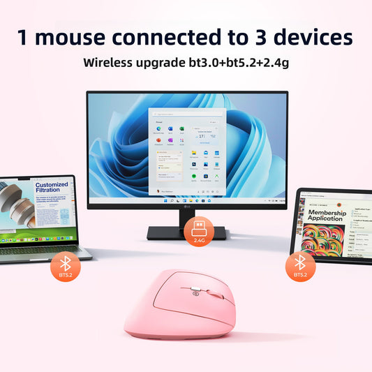 Vertical Wireless Rechargeable Mouse