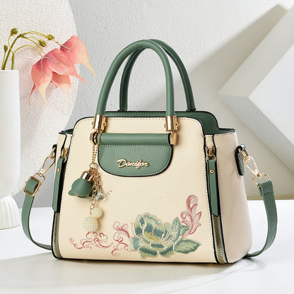 Women's Floral Embroidered Handbag