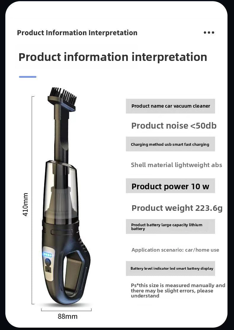 Handheld Cordless Car Vacuum Cleaner