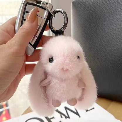 Cute Plush Bunny Keychain