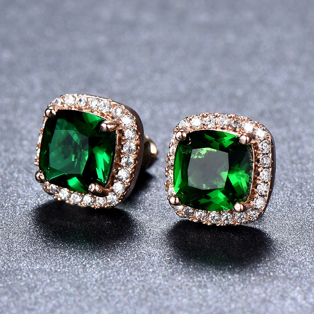 Luxury Zircon Stud Earrings
