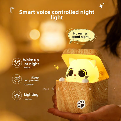 Cute Cat Sensor Night Light