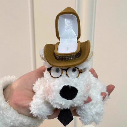 West Highland Puppy Ring Box