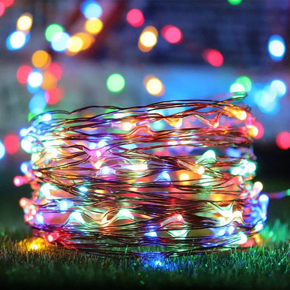 Solar Copper Wire String Lights