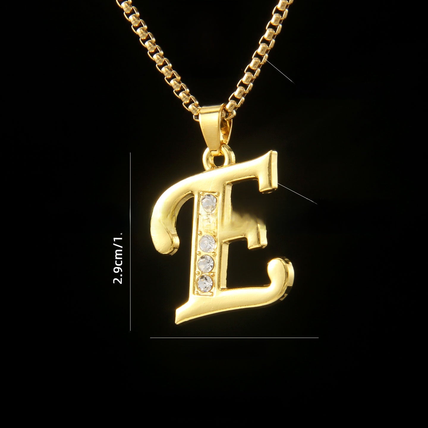 Golden Initial Letter Necklace
