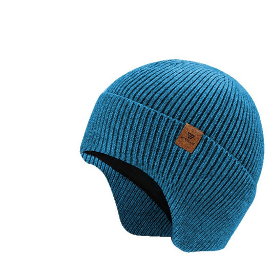 Unisex Fleece Lined Knitted Winter Hat Warm Windproof Design