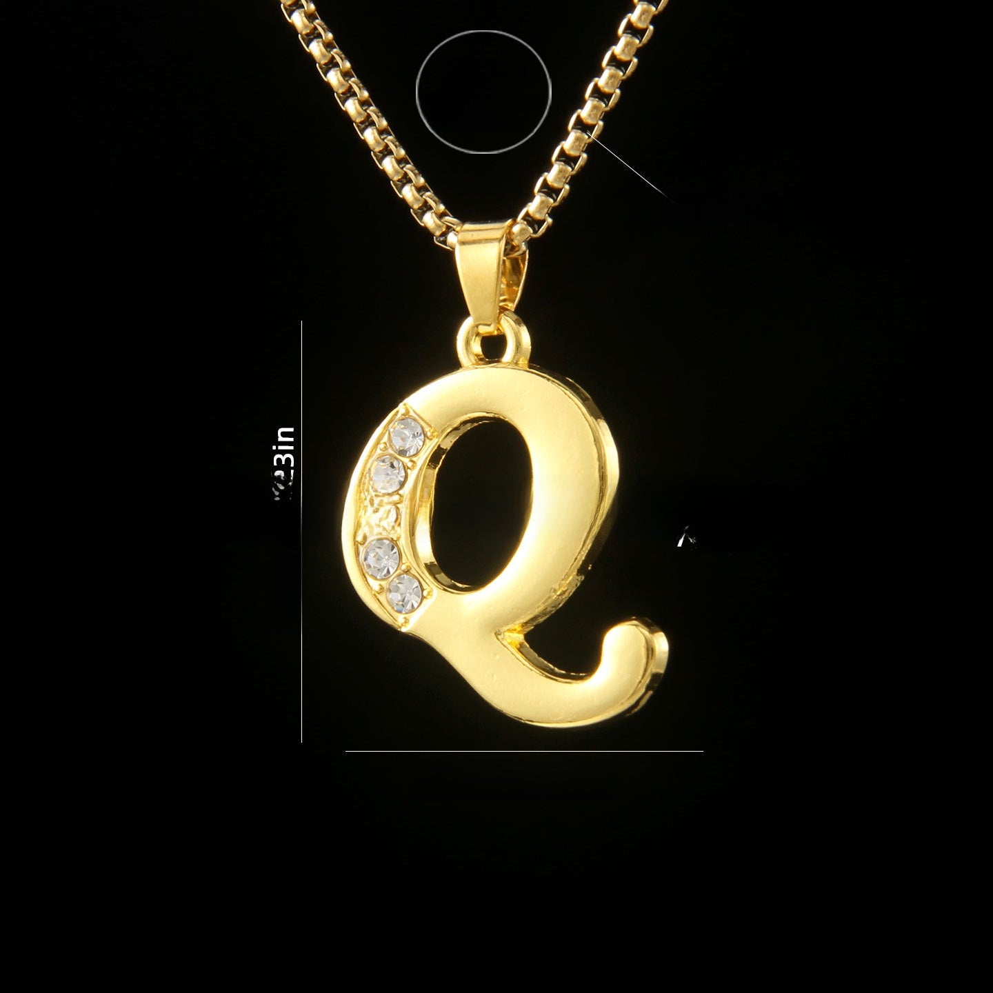 Golden Initial Letter Necklace
