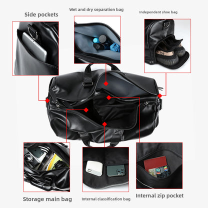 Leather Weekend Travel Bag
