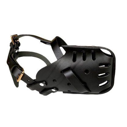 Cowhide Dog Training Muzzle