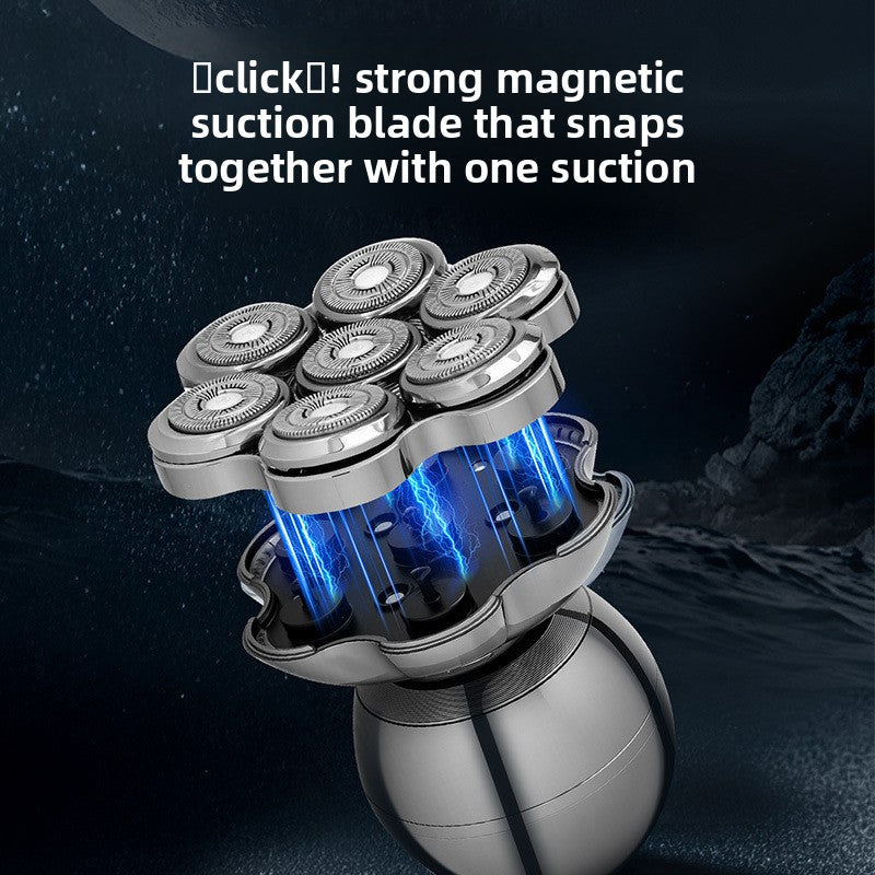 Magnetic Electric Head Shaver